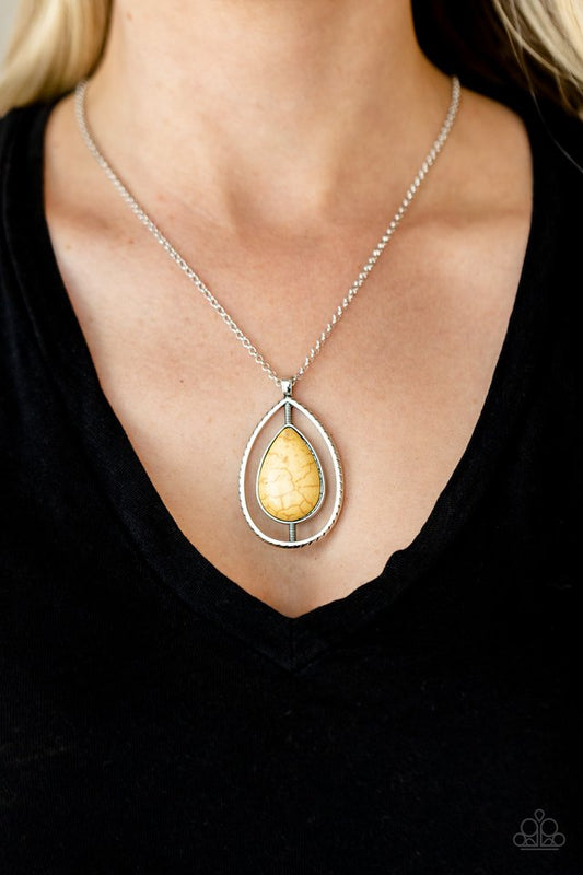 Here Today Patagonia Tomorrow - Yellow Necklace