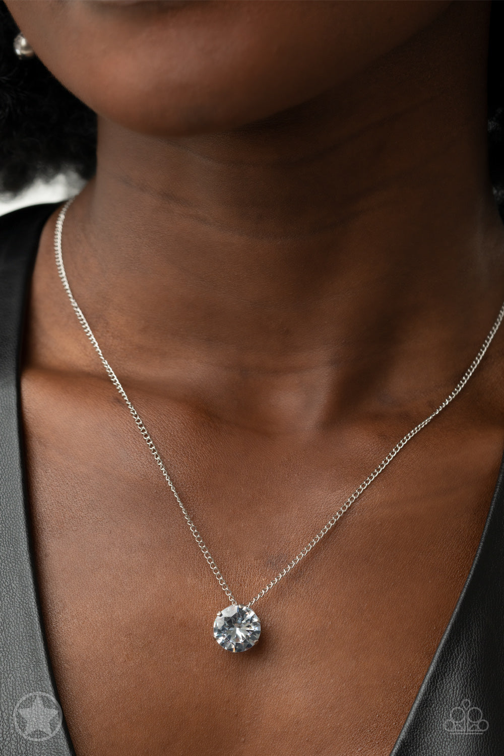What a Gem White - Silver Necklace