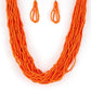 The Show Must Go On - Orange Necklace