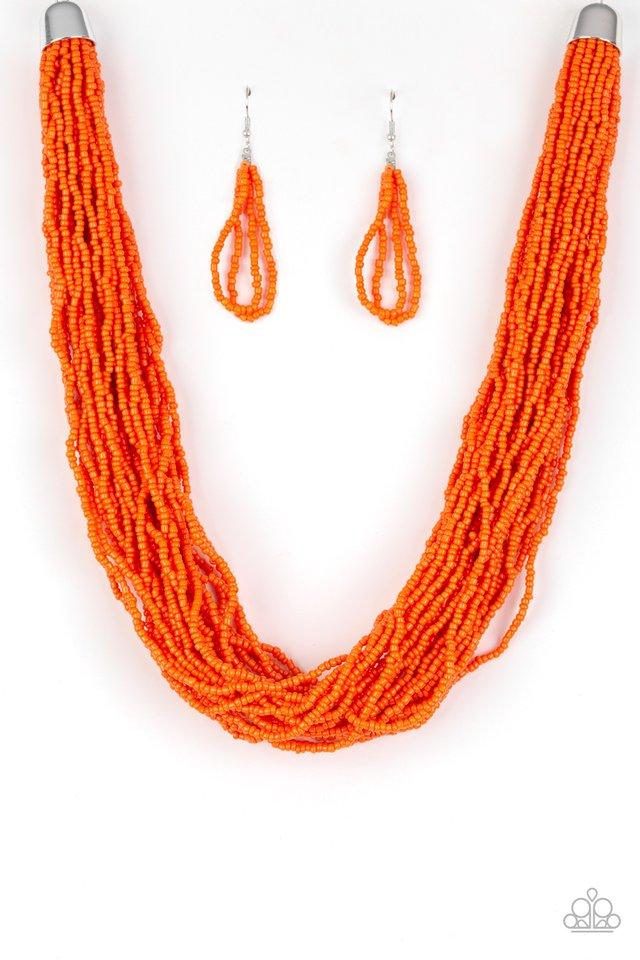 The Show Must Go On - Orange Necklace