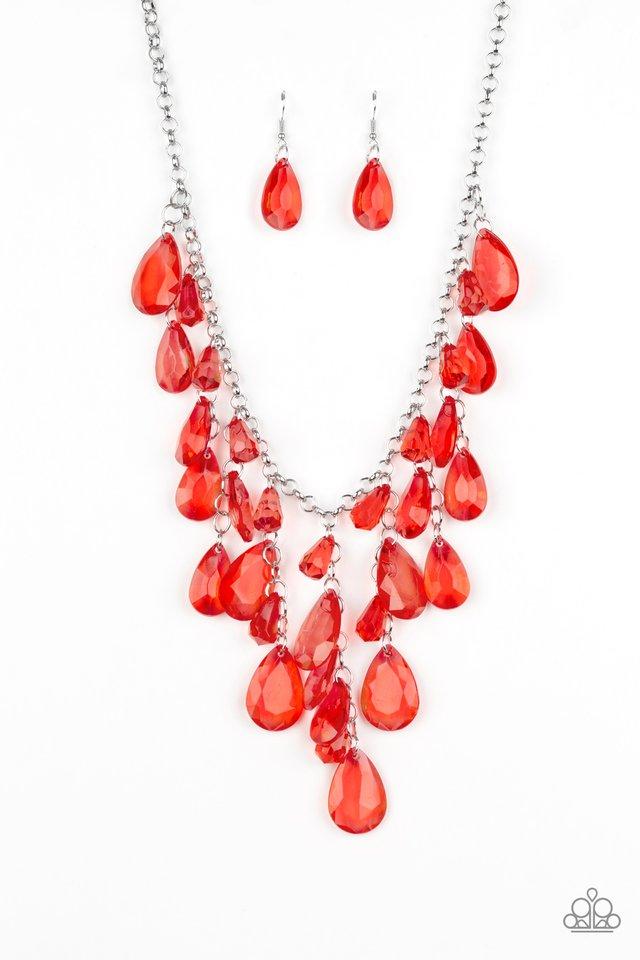 Irresistible Iridescence - Red Necklace