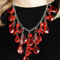 Irresistible Iridescence - Red Necklace