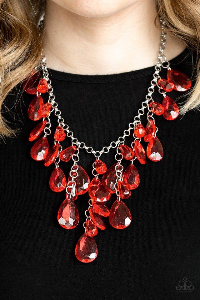 Irresistible Iridescence - Red Necklace