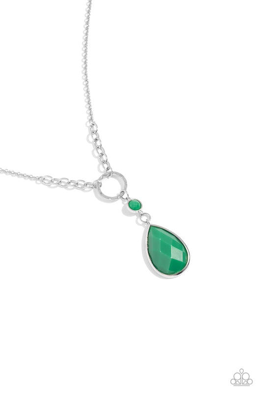 Valley Girl Glamour - Green Necklace