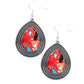 Terrazo Tundra Red Earrings