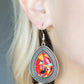 Terrazo Tundra Red Earrings