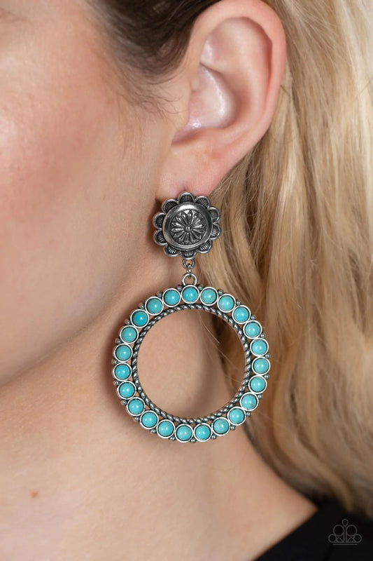 Playfully Prairie Blue Post Earrings