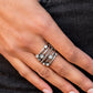 Rhinestone Studded Ritz White Ring