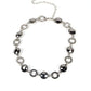 Rhinestone Rollout White Choker Necklace