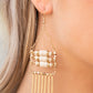 Tribal Tapestry Gold Earrings