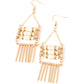 Tribal Tapestry Gold Earrings