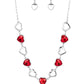 Contemporary Cupid - Red Necklace