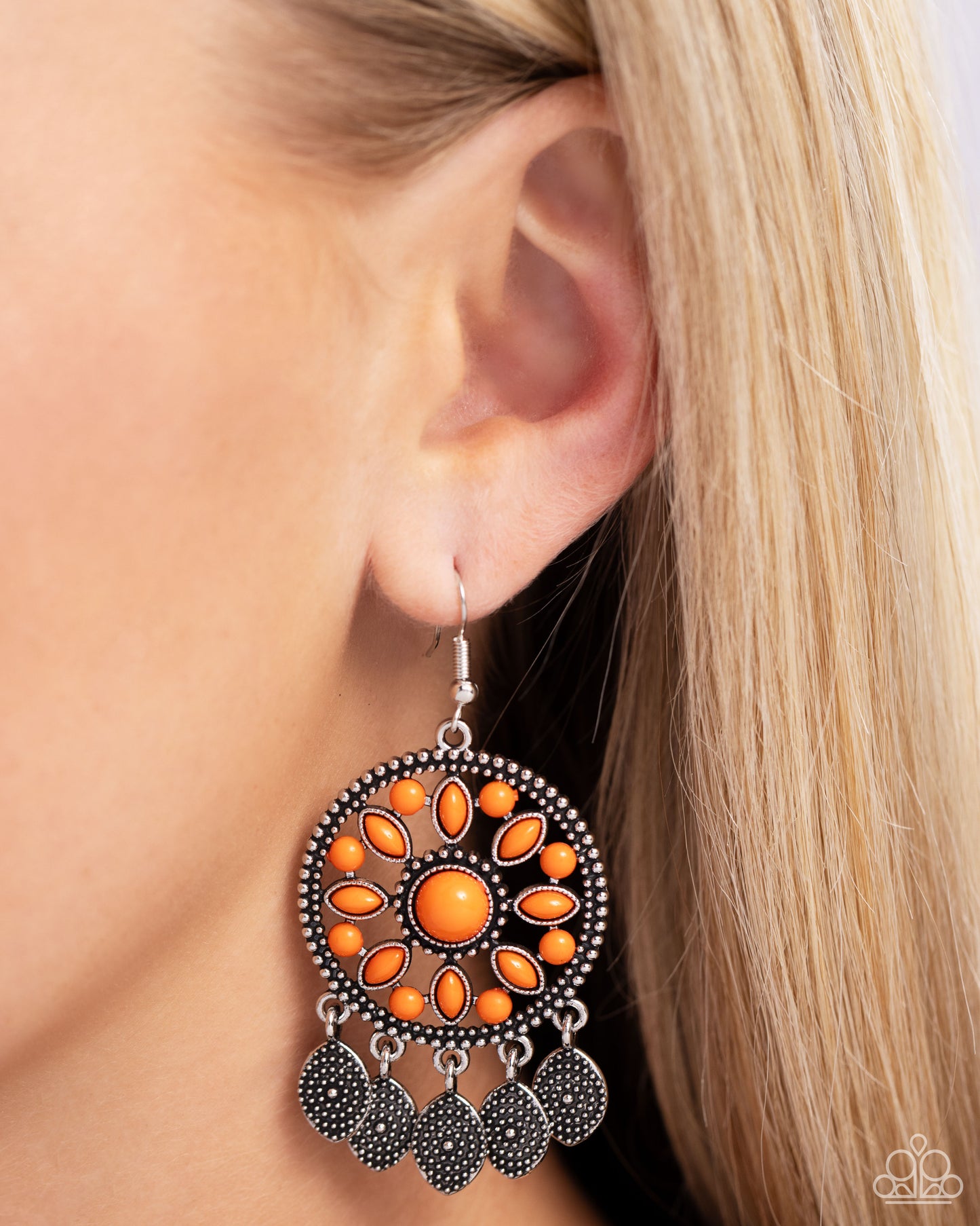 Sagebrush Symphony - Orange Earrings