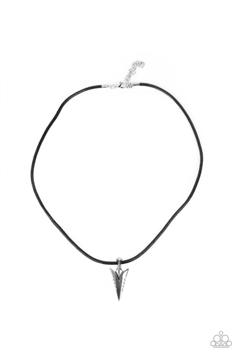 Pharaohs Arrow - Black Necklace