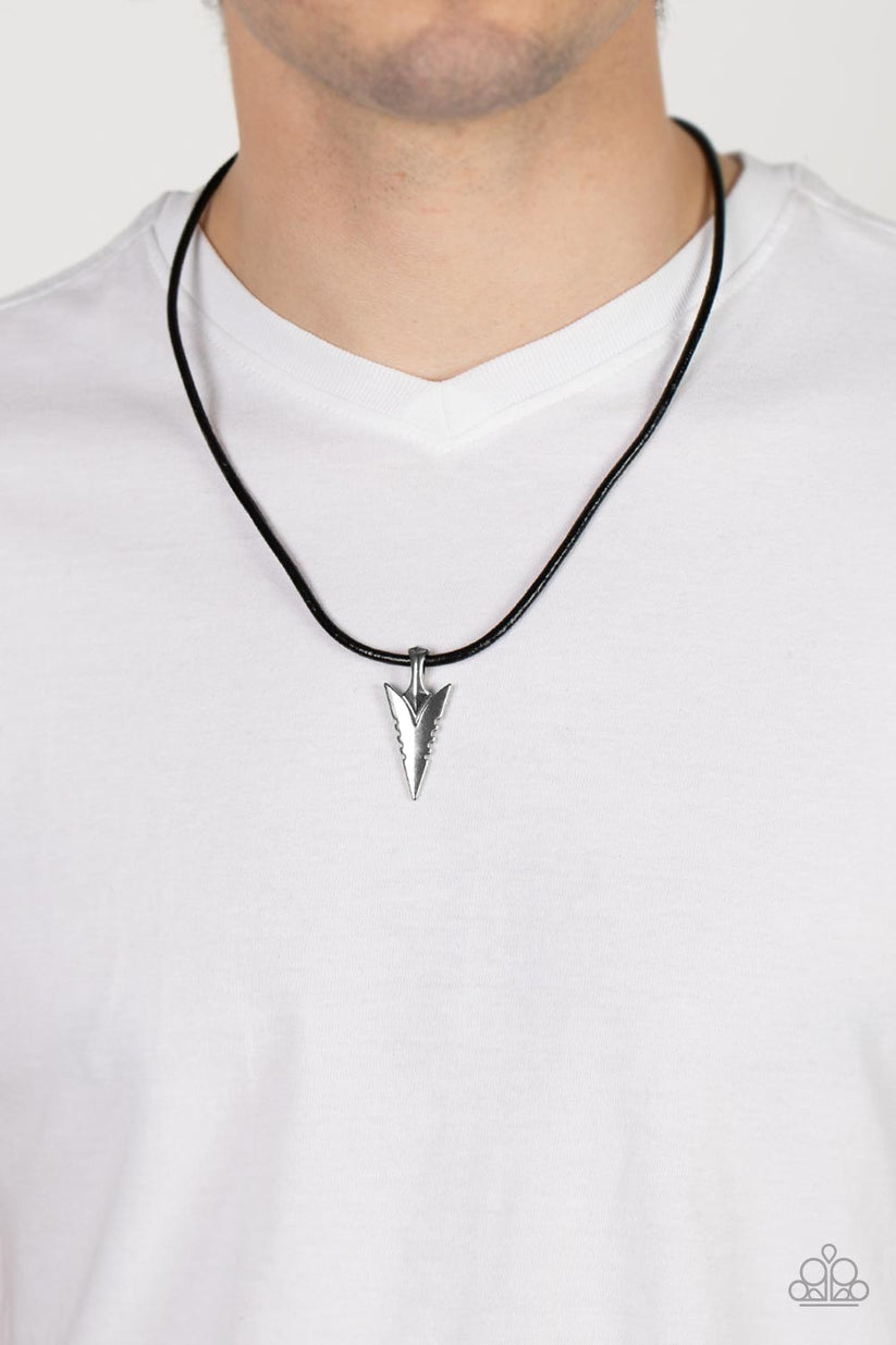 Pharaohs Arrow - Black Necklace