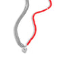 Squared Sweetheart Red Necklace