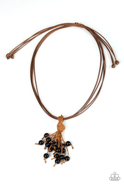 Tassel Trek Black Urban Necklace