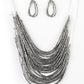 Catwalk Queen - Black Gunmetal Necklace