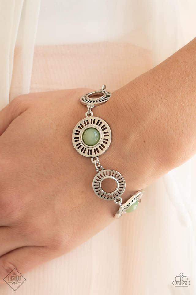 Coastal Charmer - Green Bracelet - Glimses of Malibu March Fashion Fix