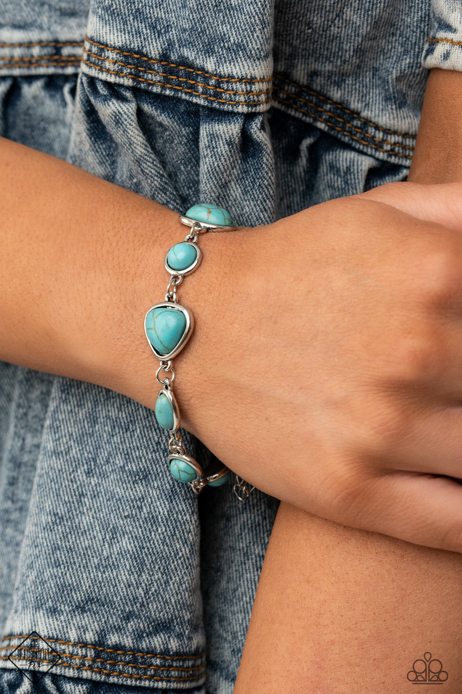 Eco-Friendly Fashionista - Blue Bracelet