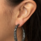 Glitzy By Association - Black Earrings