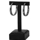 Glitzy By Association - Black Earrings