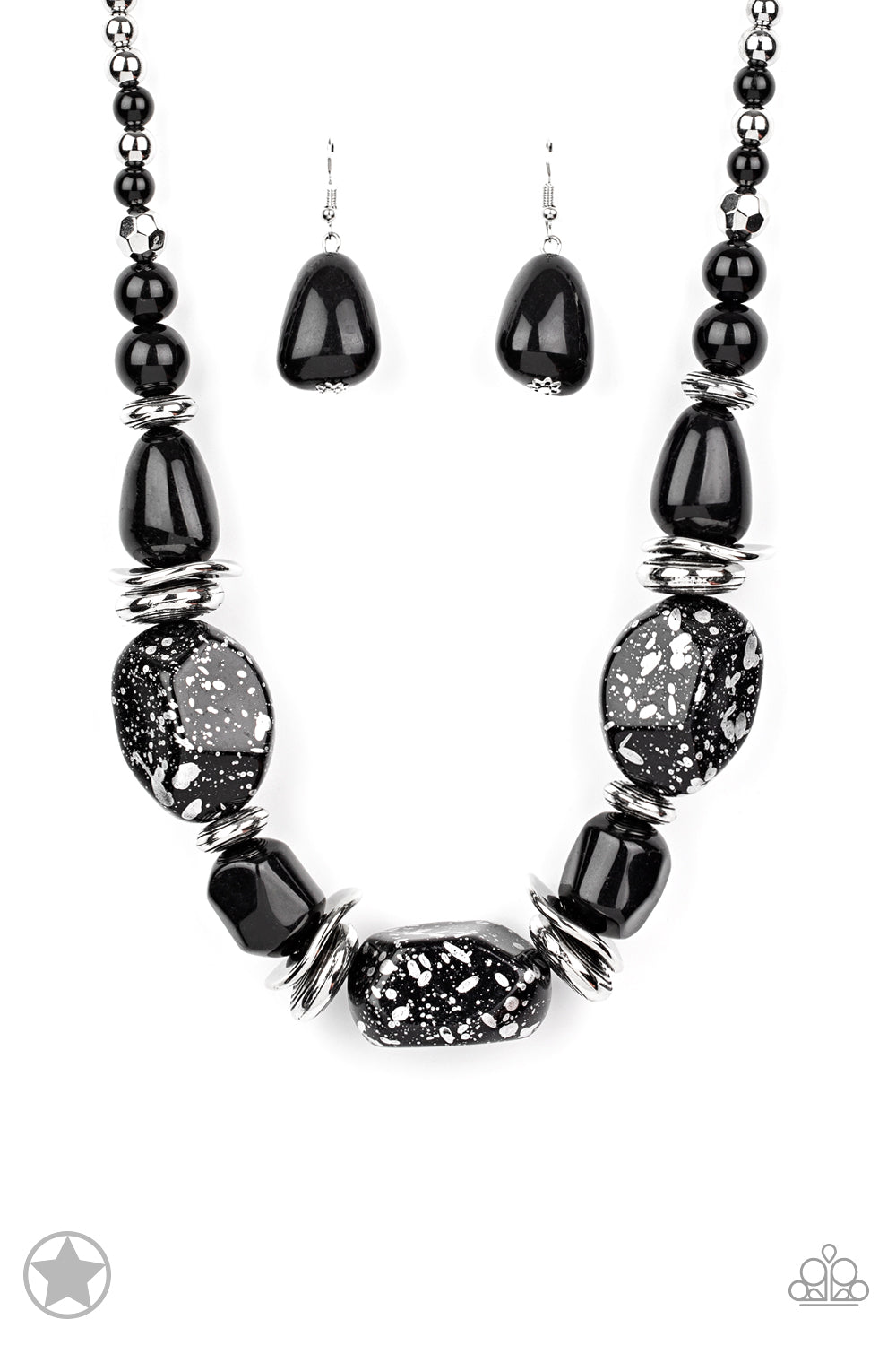 In Good Glazes - Black Necklace