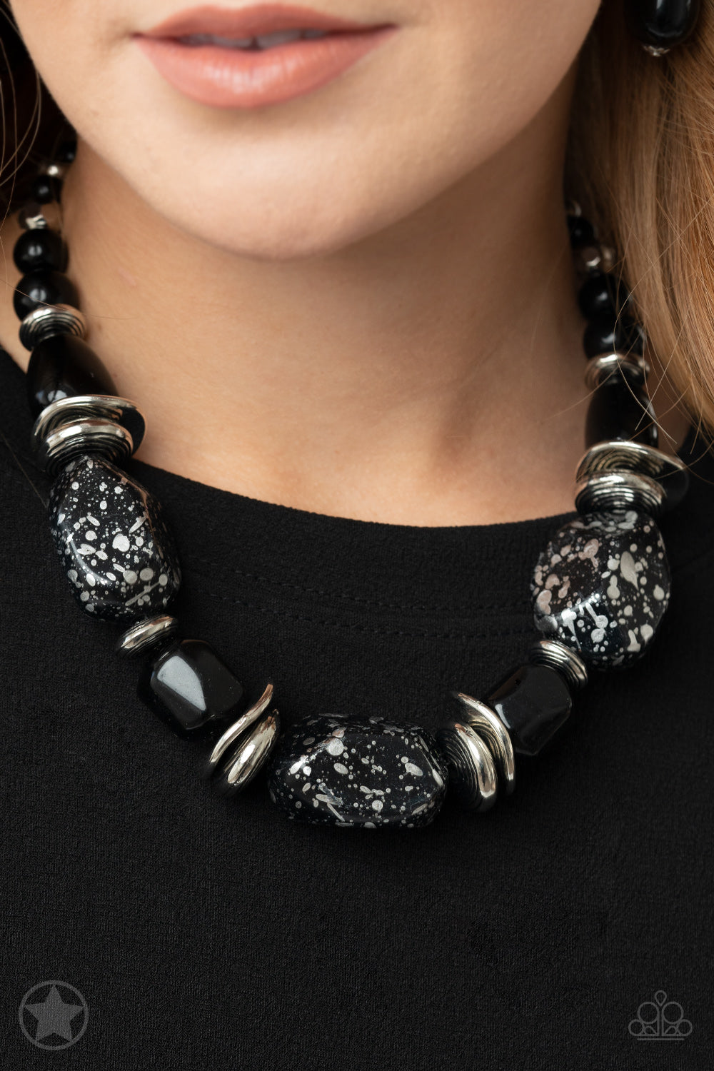 In Good Glazes - Black Necklace