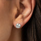 Just In Timeless - White Earrings