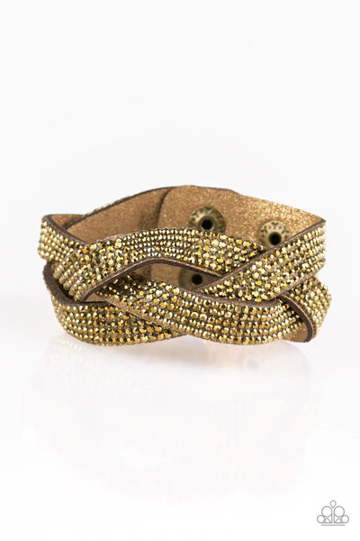 Nice Girls Finish Last - Brass Bracelet