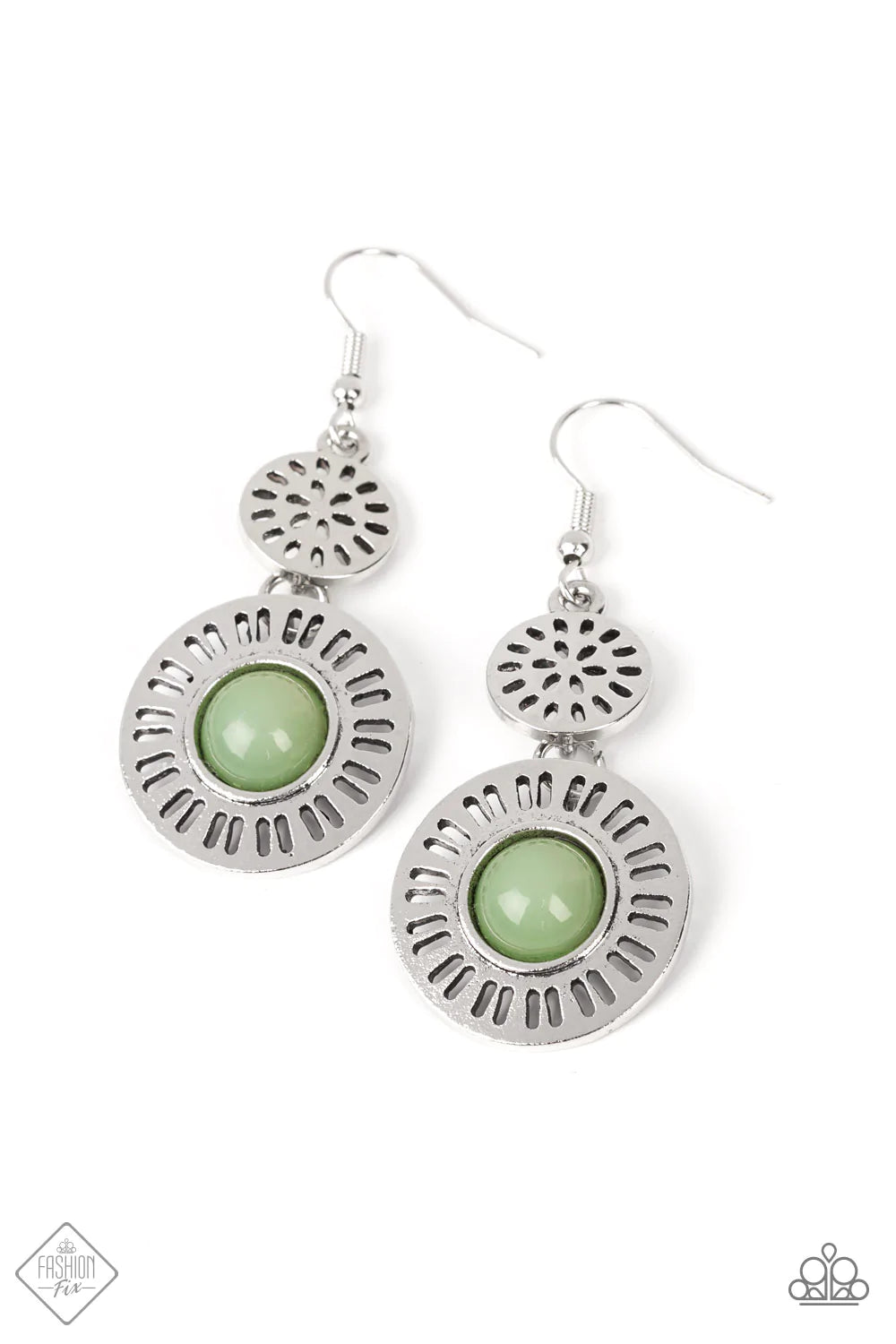 Ocean Orchard - Green Earrings - March Fashion Fix