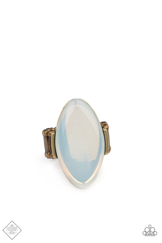 Opal Odyssey Brass Ring