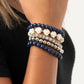 Rose Garden Grandeur - Blue Bracelet