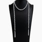 Scarfed for Attention - Silver Necklace