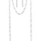 Scarfed for Attention - Silver Necklace