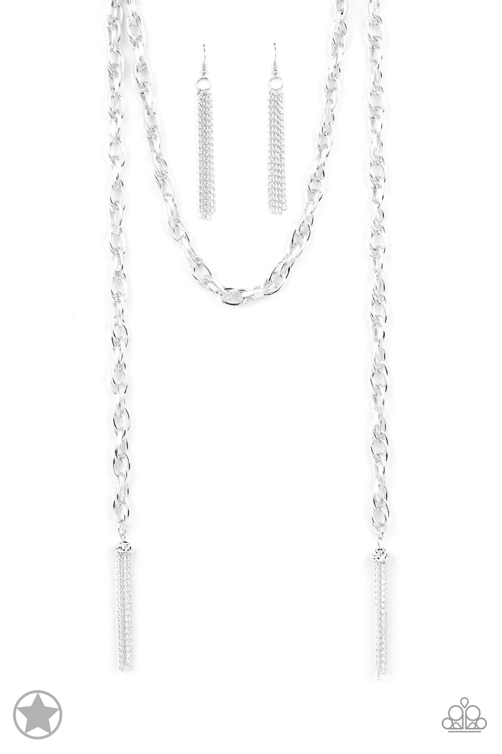 Scarfed for Attention - Silver Necklace